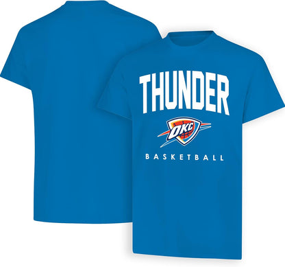 Ultra Game NBA Official Men's Official Teamster Short Sleeve T-Shirt, Oklahoma City Thunder, Team Color|Oklahoma City Thunder