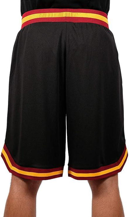 Ultra Game NBA Official Men’s Active Knit Basketball Training Shorts - Unisex, Denver Nuggets, Black|Denver Nuggets