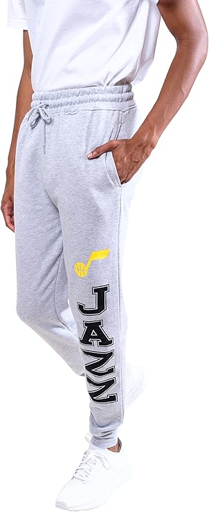 Ultra Game NBA Official Men's Super Soft Game Day Jogger Sweatpants, Utah Jazz|Utah Jazz