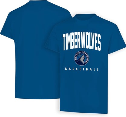 Ultra Game NBA Official Men's Official Teamster Short Sleeve T-Shirt, Minnesota Timberwolves, Team Color|Minnesota Timberwolves