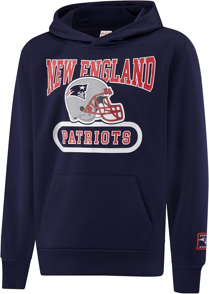 Ultra Game NFL Official Youth Super Soft Jogger & Hoodie Sweatshirt Set, New England Patriots, Team Color|New England Patriots