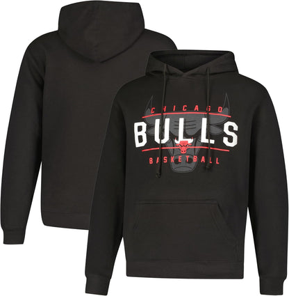 Ultra Game NBA Official Youth Standard Super Soft Get Right Hoodie Sweatshirt, Chicago Bulls, Black|Chicago Bulls