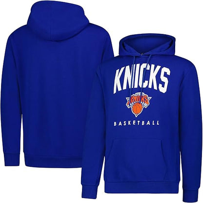 Ultra Game NBA Official Men's Super Soft Teamster Hoodie Sweatshirt, New York Knicks, Team Color|New York Knicks