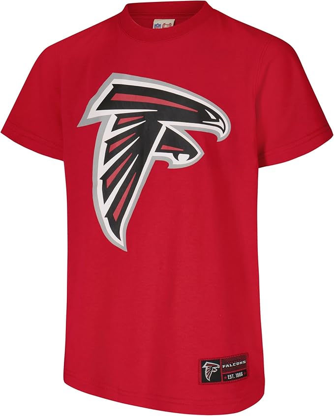 Ultra Game NFL Official Youth Super Soft T-Shirt & Hoodie Sweatshirt Set, Atlanta Falcons|Atlanta Falcons