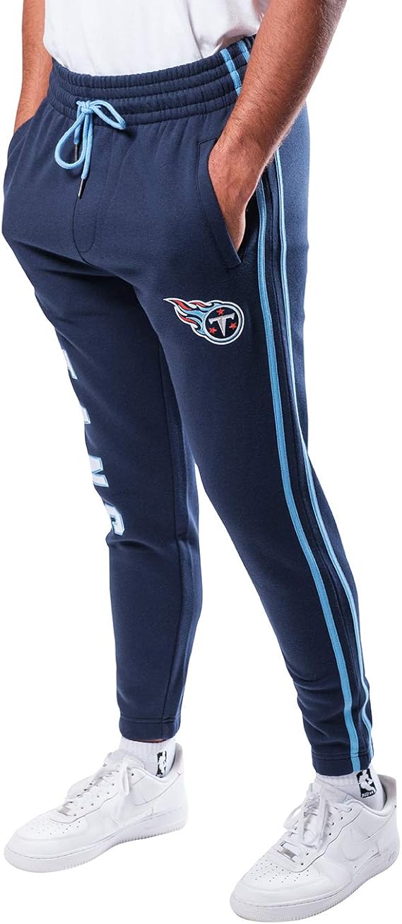 Ultra Game NFL Official Adults Super Soft Game Day Jogger Sweatpants - Unisex, Tennessee Titans, Team Color|Tennessee Titans