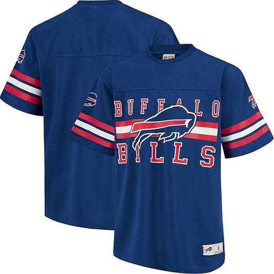 Ultra Game NFL Official Adults Soft Mesh Vintage Beast Mode T-Shirt - Unisex, Buffalo Bills, Team Color 24|Buffalo Bills