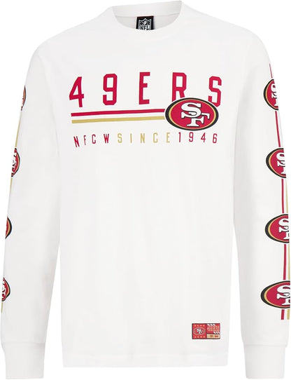 NFL Official Adults Super Soft Supreme Long Sleeve T-Shirt - Unisex|San Francisco 49ers