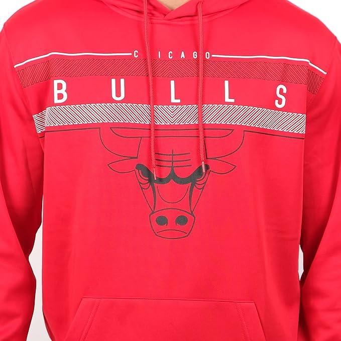 NBA Chicago Bulls Men's Fleece Hoodie Midtown|Chicago Bulls - UltraGameShop