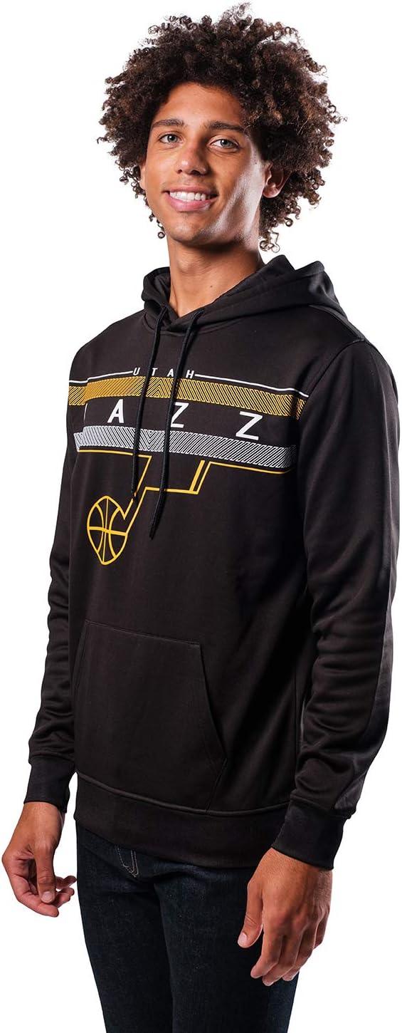 Ultra Game NBA Official Men’s Super Soft Midtown Hoodie Pullover Sweatshirt - Unisex, Utah Jazz|Utah Jazz