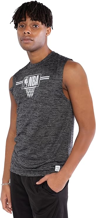 Ultra Game NBA Official Men‚Äôs Soft Active Sleeveless Tank Top T-Shirt, NBA|NBA