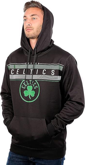 Ultra Game NBA Official Men’s Super Soft Midtown Hoodie Pullover Sweatshirt - Unisex, Boston Celtics|Boston Celtics