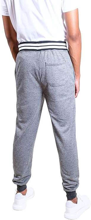 Ultra Game NBA Official Men‚Äôs Super Soft Game Day Jogger Sweatpants - Unisex, Brooklyn Nets, Black Marl|Brooklyn Nets