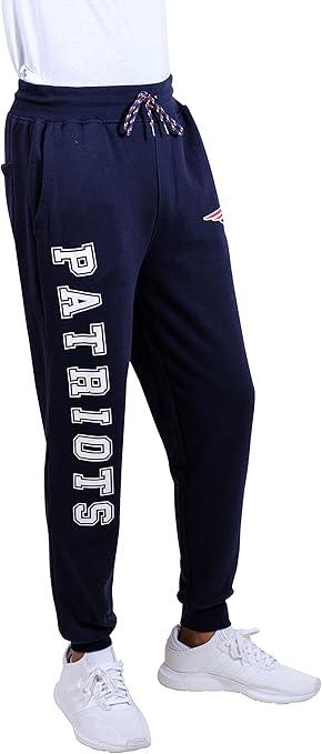 Ultra Game NFL Official Adults Active Super Soft Fleece Game Day Jogger Sweatpants - Unisex, New England Patriots, Team Color|New England Patriots