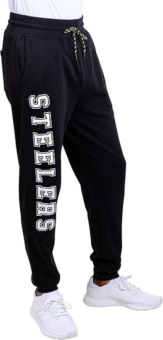 Ultra Game NFL Official Adults Active Super Soft Fleece Game Day Jogger Sweatpants - Unisex, Pittsburgh Steelers, Team Color|Pittsburgh Steelers