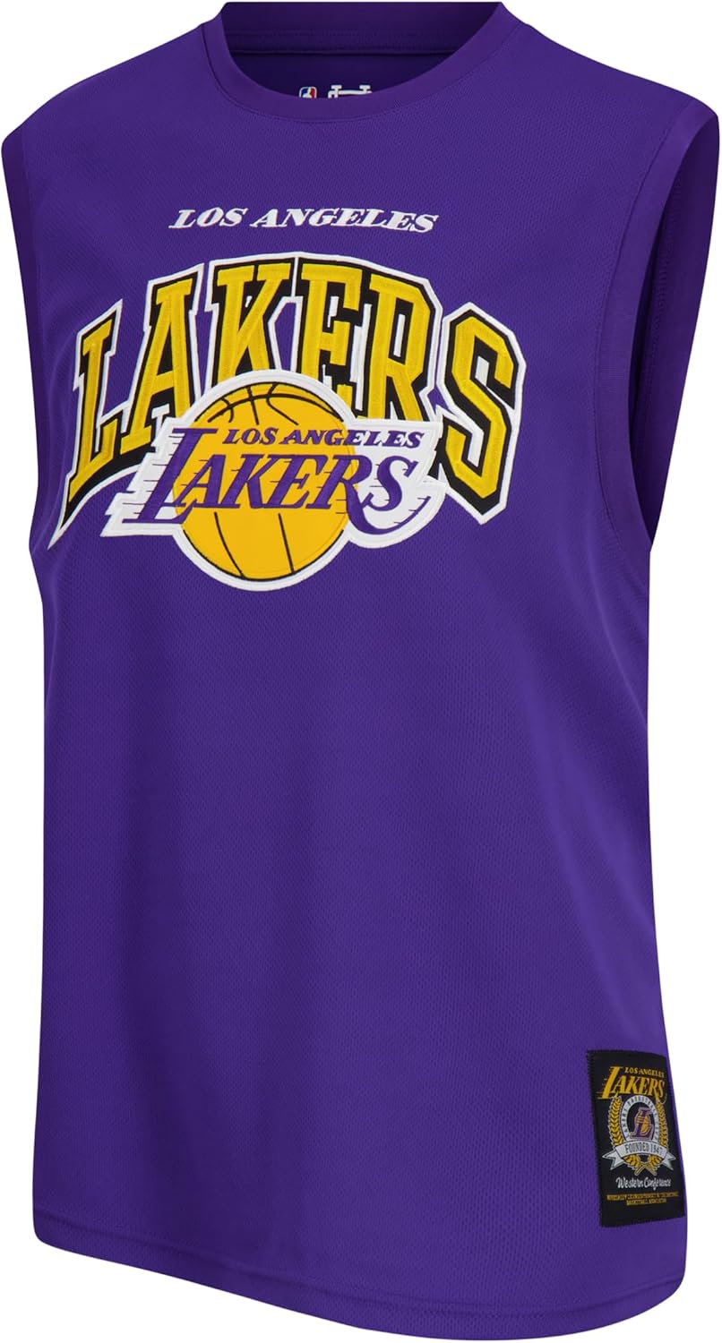 Ultra Game Men's NBA Official Sleeveless Players Mesh Tank Top Muscle T-Shirt, Los Angeles Lakers - Lebron James, Team Color|Los Angeles Lakers - Lebron James