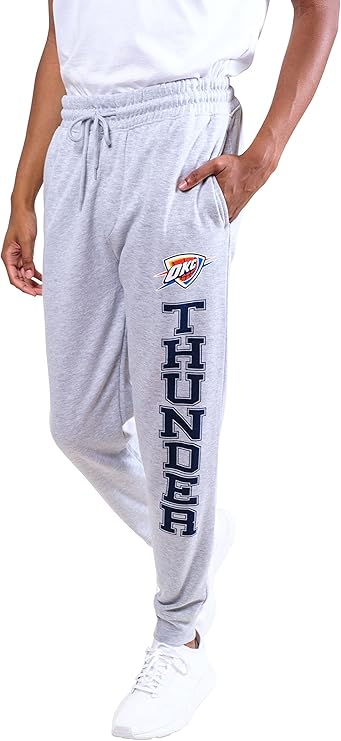 Ultra Game NBA Official Men‚Äôs Super Soft Jogger Sweatpants - Unisex, Oklahoma City Thunder, Team Color|Oklahoma City Thunder