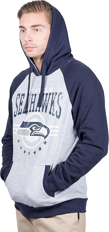 Ultra Game NFL Official Adults Unisex Super Soft Game Day Hoodie Sweatshirt, Seattle Seahawks, Team Color|Seattle Seahawks