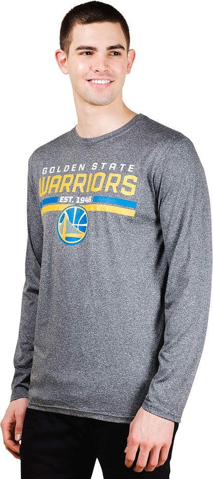 Ultra Game NBA Official Men's Active Long Sleeve Pullover T-Shirt, Golden State Warriors|Golden State Warriors