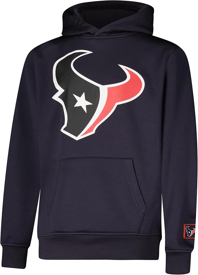 NFL Official Youth Super Soft T-Shirt & Hoodie Sweatshirt Set|Houston Texans