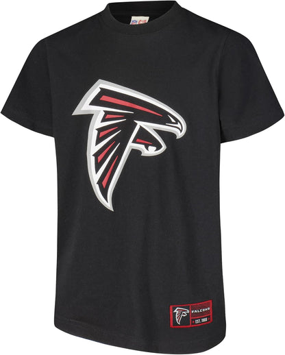 Ultra Game NFL Official Youth Super Soft 2 Pack T-Shirt Set, Atlanta Falcons|Atlanta Falcons