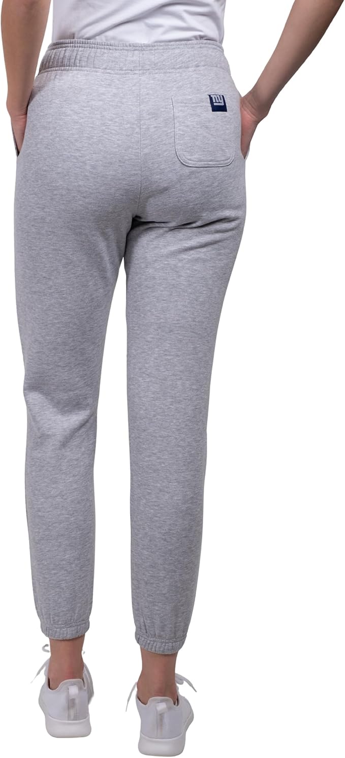 Ultra Game NFL Official Women's Super Soft Fleece Jogger Sweatpants, New York Giants|New York Giants