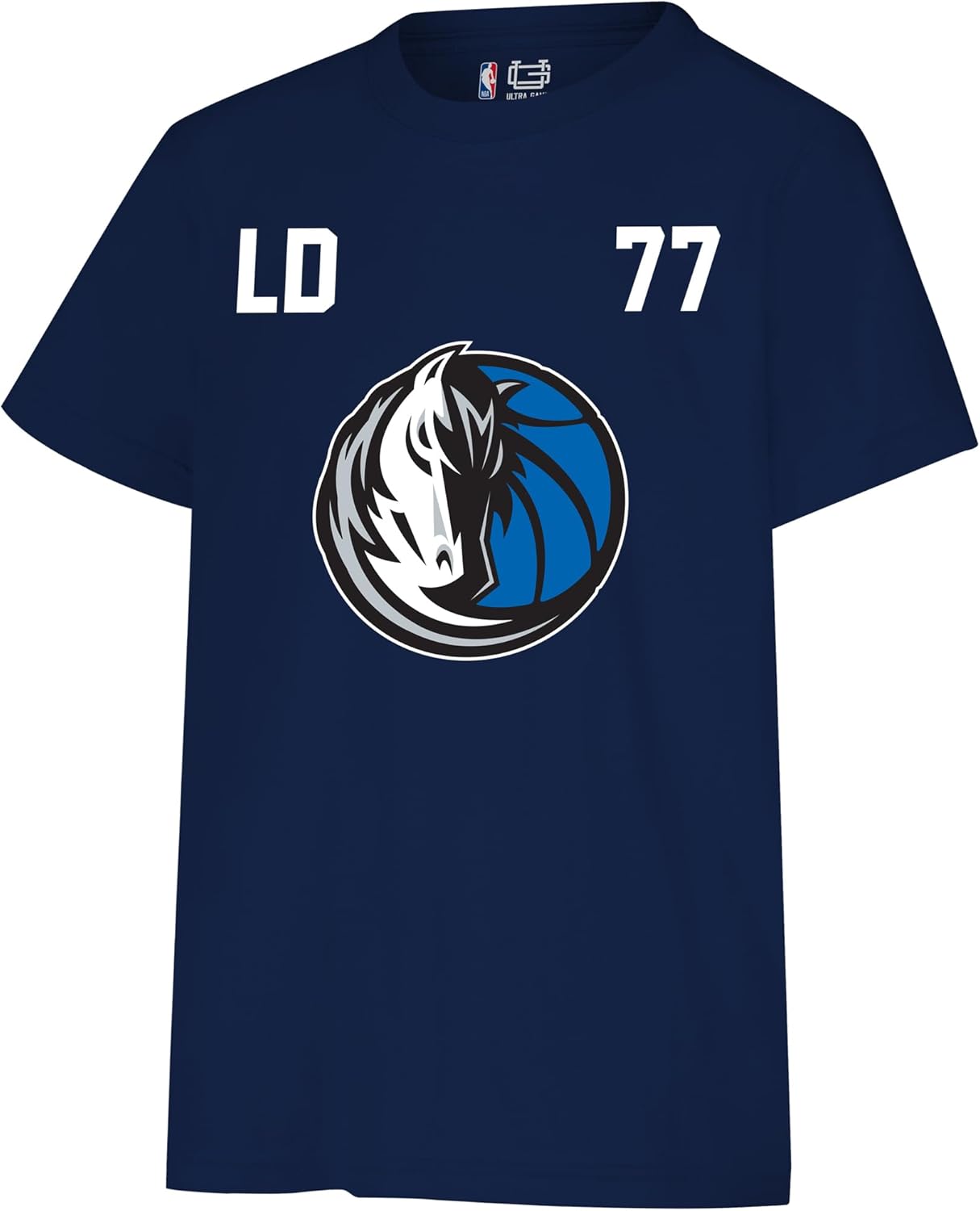 Ultra Game NBA Official Youth Super Soft Fly High Players T-Shirt, Dallas Mavericks - Luka Doncic, Team Color|Dallas Mavericks - Luka Doncic