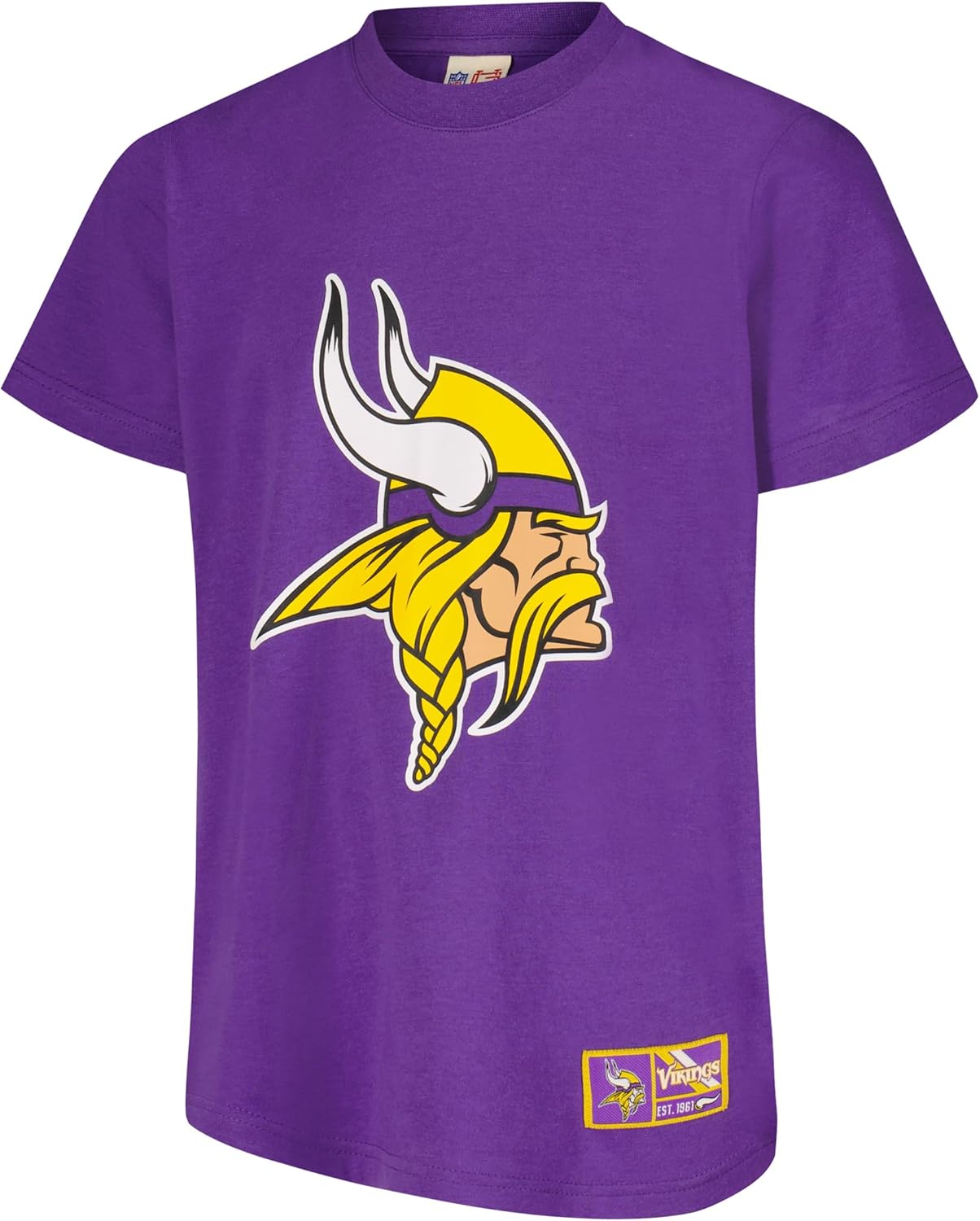 Ultra Game NFL Official Youth Super Soft 2 Pack T-Shirt Set, Minnesota Vikings|Minnesota Vikings