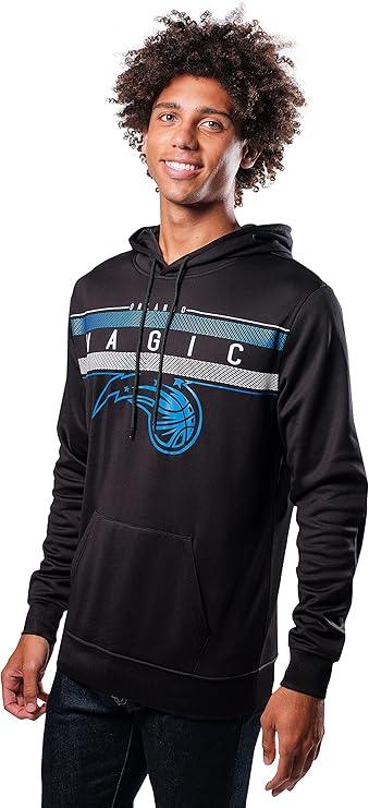 Ultra Game NBA Official Men’s Super Soft Midtown Hoodie Pullover Sweatshirt - Unisex, Orlando Magic|Orlando Magic