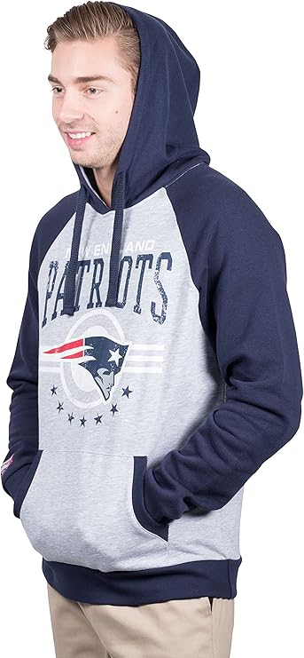 Ultra Game NFL Official Adults Unisex Super Soft Game Day Hoodie Sweatshirt, New England Patriots, Team Color|New England Patriots