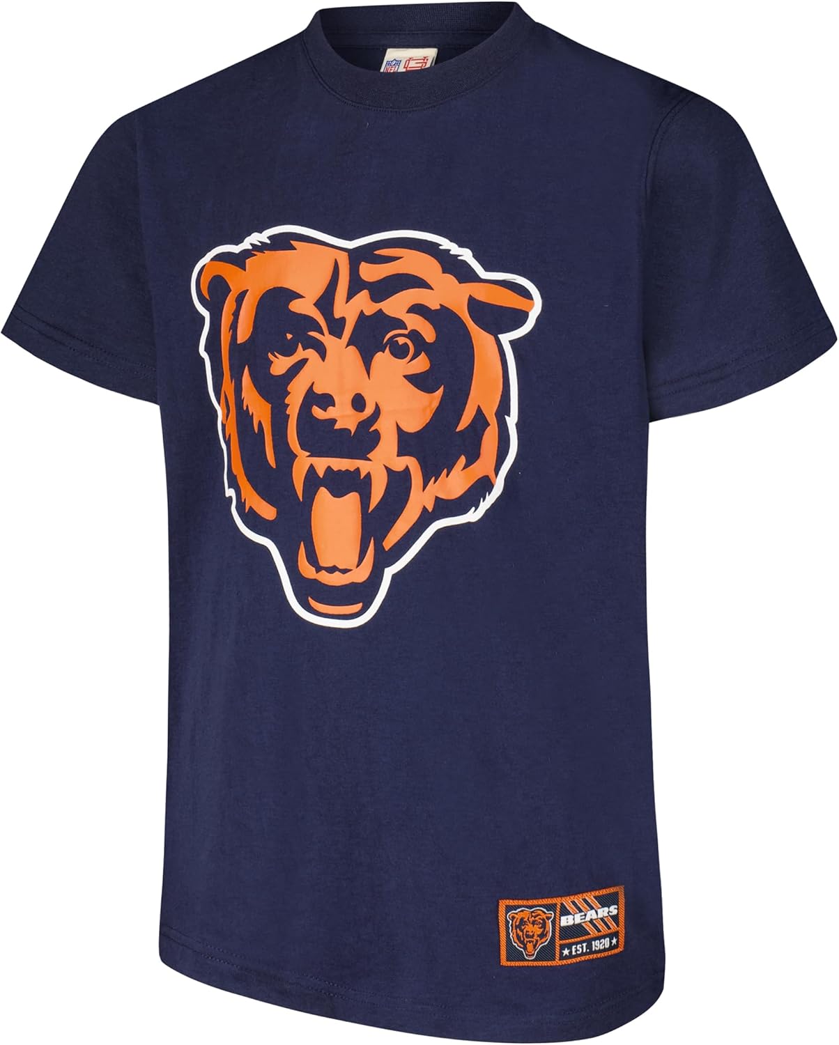 Ultra Game NFL Official Youth Super Soft 2 Pack T-Shirt Set, Chicago Bears|Chicago Bears