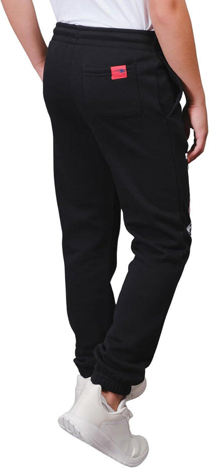 Ultra Game NFL Official Youth Super Soft Game Day Jogger Sweatpants, New England Patriots, Black|New England Patriots