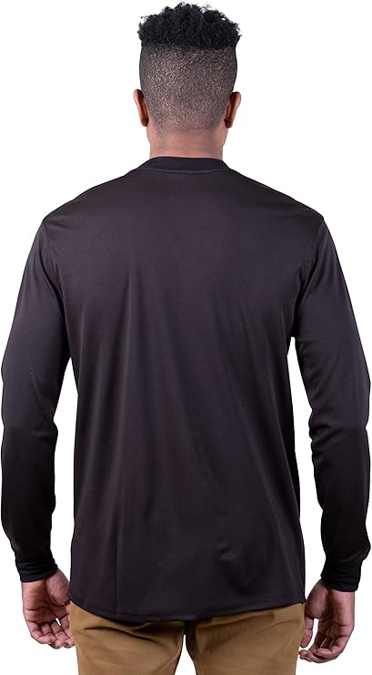 Ultra Game Men's NBA Official Super-Soft Active Long Sleeve T-Shirt, NBA, Black|NBA