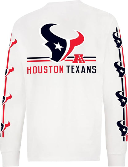 NFL Official Adults Super Soft Supreme Long Sleeve T-Shirt - Unisex|Houston Texans