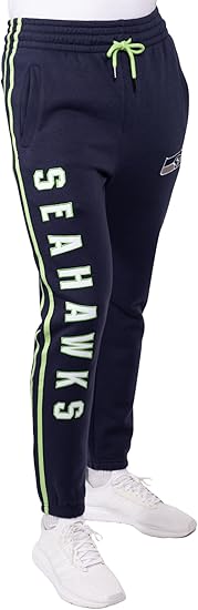 Ultra Game NFL Official Adults Super Soft Game Day Jogger Sweatpants - Unisex, Seattle Seahawks|Seattle Seahawks