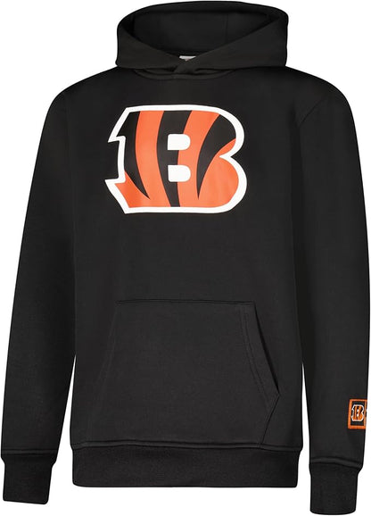 NFL Official Youth Super Soft T-Shirt & Hoodie Sweatshirt Set|Cincinnati Bengals