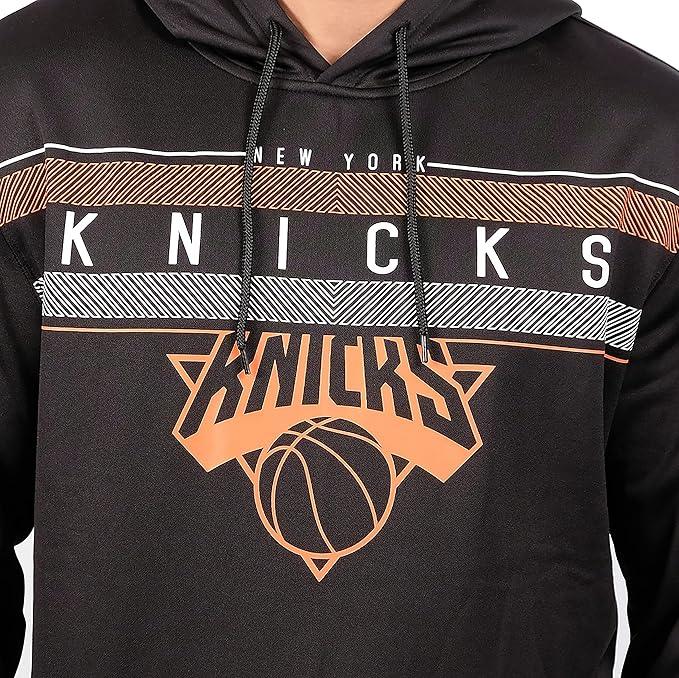 Ultra Game NBA Official Men’s Super Soft Midtown Hoodie Pullover Sweatshirt - Unisex, New York Knicks|New York Knicks