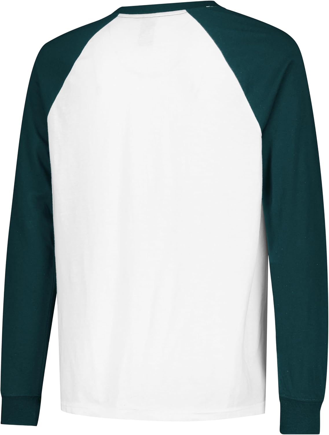 Ultra Game NFL Official Adults Super Soft Raglan Baseball Long Sleeve T-Shirt, Philadelphia Eagles, White|Philadelphia Eagles