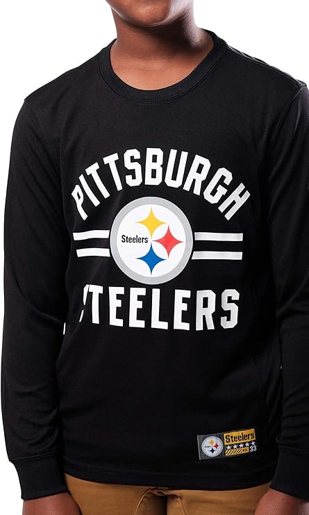 NFL Official Youth Super Soft Supreme Long Sleeve T-Shirt|Pittsburgh Steelers