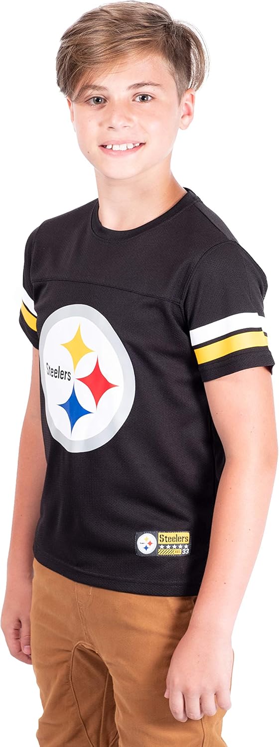 NFL Official Youth Super Soft Game Day Mesh Jersey Shirt|Pittsburgh Steelers