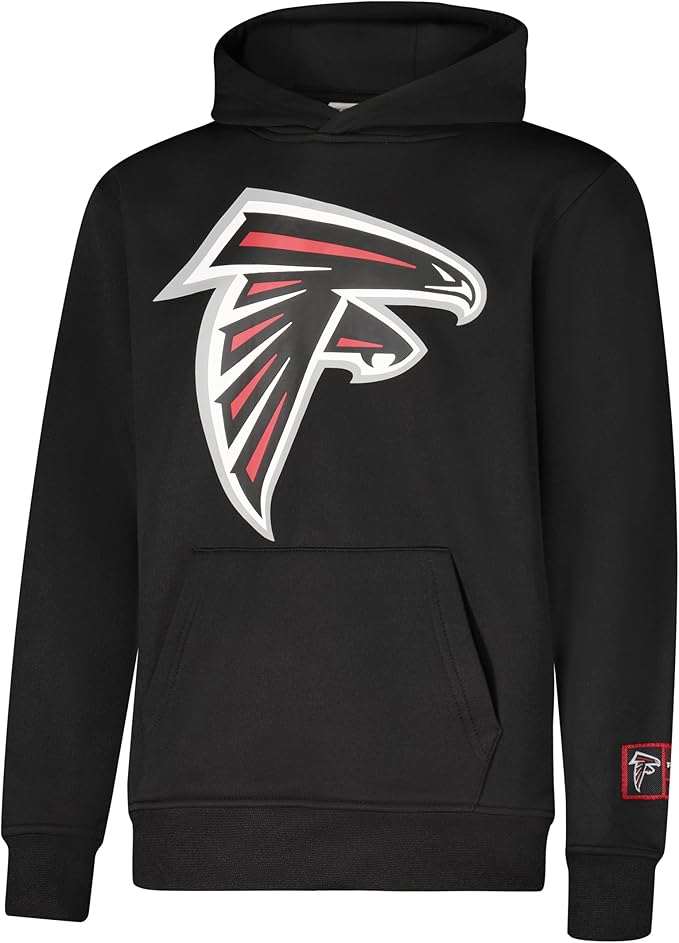 Ultra Game NFL Official Youth Super Soft T-Shirt & Hoodie Sweatshirt Set, Atlanta Falcons|Atlanta Falcons