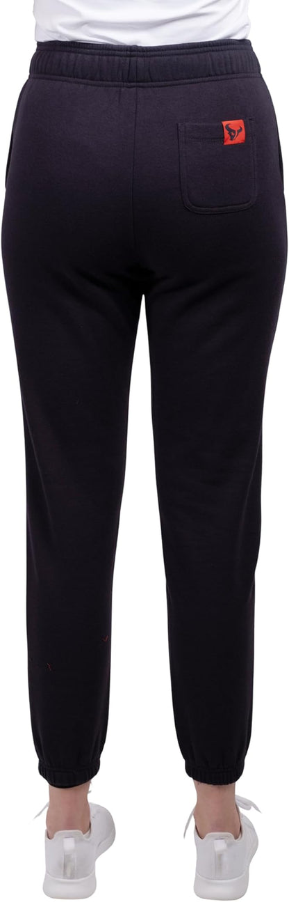 NFL Official Women's Super Soft Fleece Jogger Sweatpants|Houston Texans