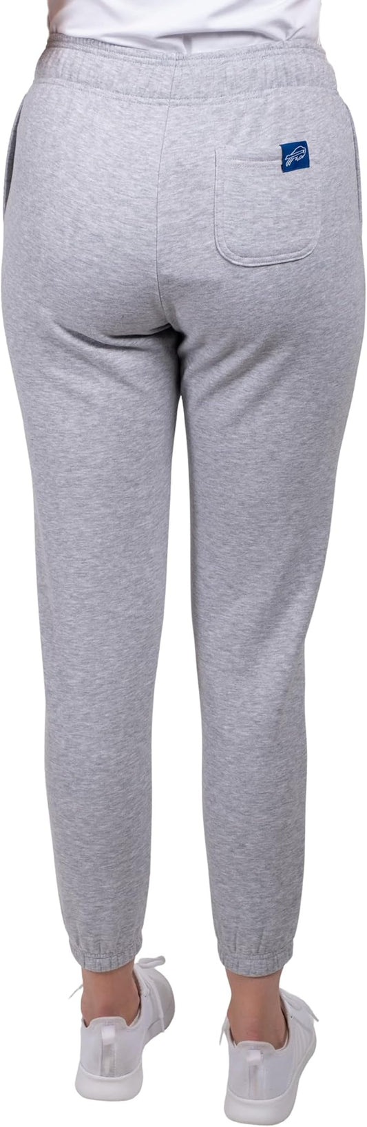NFL Official Women's Super Soft Fleece Jogger Sweatpants|Buffalo Bills