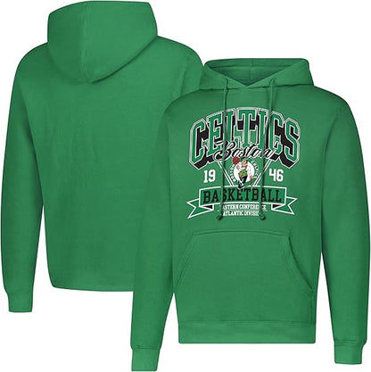 Ultra Game NBA Official Men's Standard Super Soft Ace Hoodie Sweatshirt, Boston Celtics, Team Color|Boston Celtics