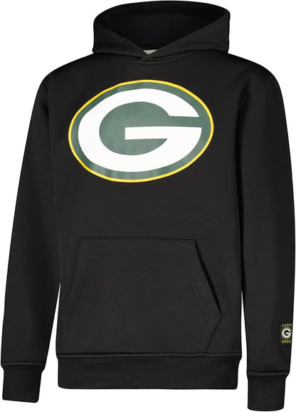 Ultra Game NFL Official Youth Super Soft T-Shirt & Hoodie Sweatshirt Set, Green Bay Packers|Green Bay Packers