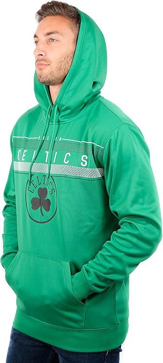 Ultra Game NBA Official Men`s Super Soft Midtown Hoodie Pullover Sweatshirt - Unisex, Boston Celtics|Boston Celtics
