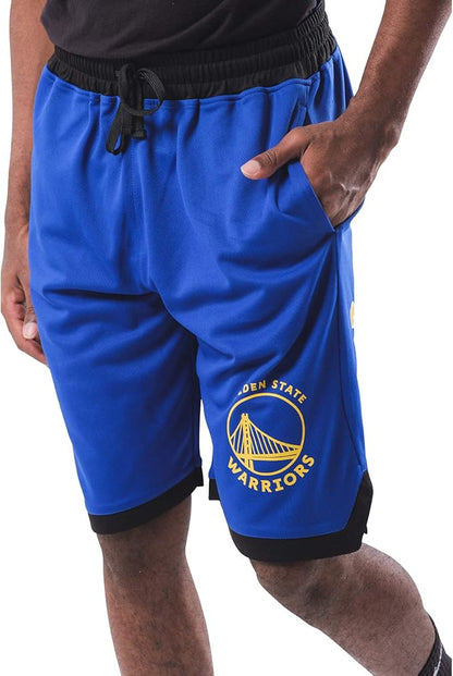 Ultra Game NBA men's Official Players Active Soft Workout Basketball Training Shorts, Golden State Warriors - Stephen Curry|Golden State Warriors