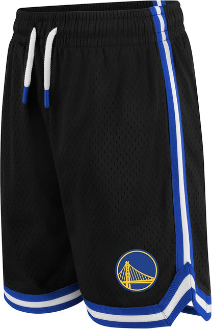 Ultra Game Youth's NBA Official Super Soft Tank Top & Shorts 2-Piece Set, Golden State Warriors, Black|Golden State Warriors