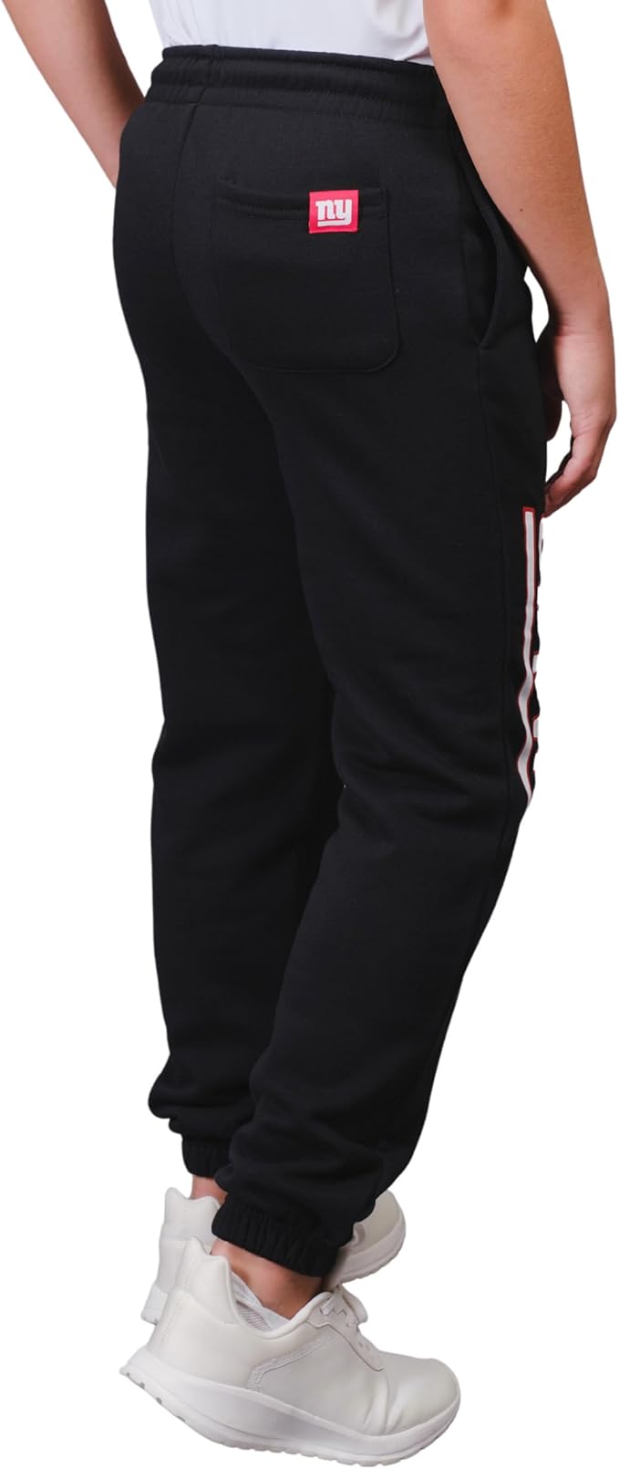 Ultra Game NFL Official Youth Super Soft Game Day Jogger Sweatpants, New York Giants, Black|New York Giants