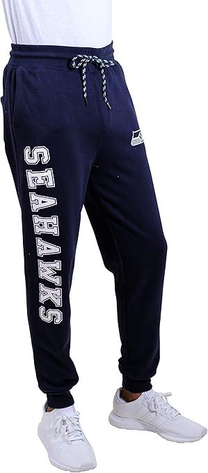 Ultra Game NFL Official Adults Active Super Soft Fleece Game Day Jogger Sweatpants - Unisex, Seattle Seahawks, Team Color|Seattle Seahawks