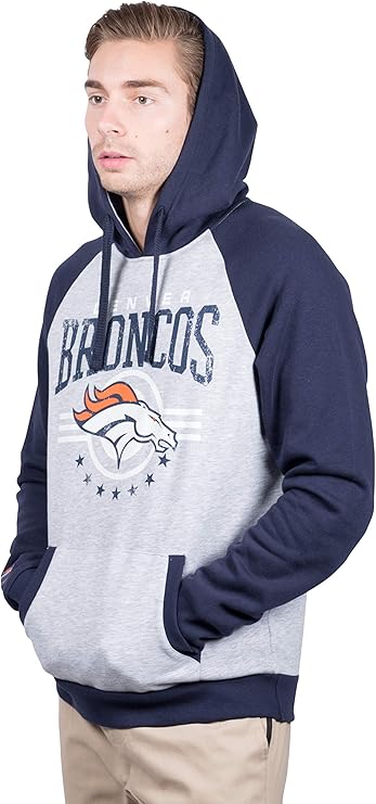 Ultra Game NFL Official Adults Unisex Super Soft Game Day Hoodie Sweatshirt, Denver Broncos, Team Color|Denver Broncos